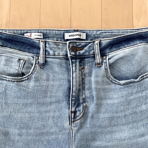 VIGOSS HIGH RISE ACE SKINNY JEANS in LIGHT WASH SZ 14/32 - Picture 3 of 13
